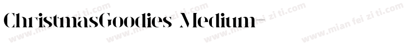 ChristmasGoodies Medium字体转换